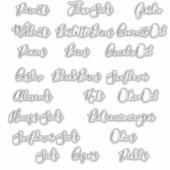 Sticker Semences, Nuts Huiles Pantry Canterie de stockage (Devant)