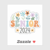 Sticker Senior 2024 Super Retro Class of 2024 Graduation (Feuille)