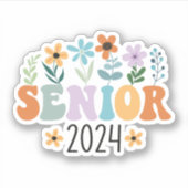 Sticker Senior 2024 Super Retro Class of 2024 Graduation (Devant)