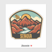 Sticker Senoia, Géorgie (Feuille)