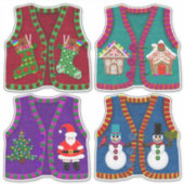 Sticker Sens Look adorable Noël Tacky Vests (Devant)