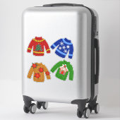 Sticker Sens Look Christmas Tackers Sweaters mignonnes (Sur valise)
