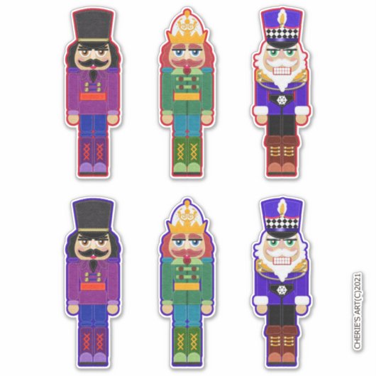 Sticker Sens Look Nutcrackers Soldats Noël Cheval (Devant)