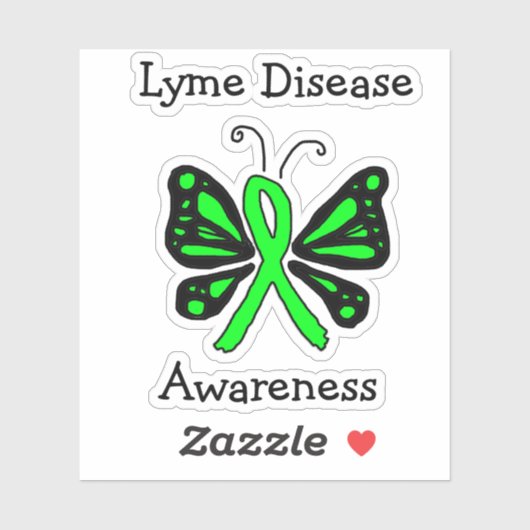 Sticker Sensibilisation à la maladie de Lyme (Feuille)