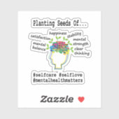 Sticker Sensibilisation à la santé mentale (Feuille)