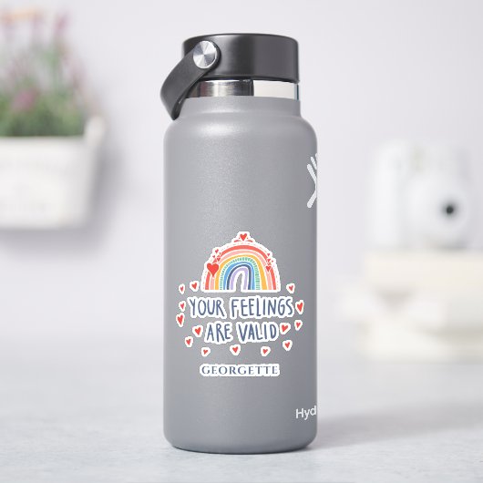 Sticker Sensibilisation à la santé mentale Vos sentiments (HydroFlask)