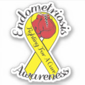 Sticker SENSIBILISATION À L'ENDOMÉTRIOSE Stick Vinyl Coupé (Devant)