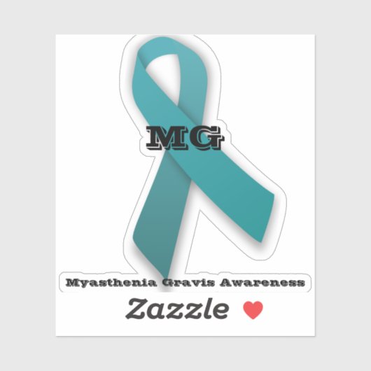 Sticker Sensibilisation à Myasthenia Gravis (Feuille)