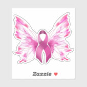 Sticker Sensibilisation au cancer du sein (Feuille)