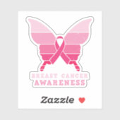 Sticker Sensibilisation au cancer du sein (Feuille)