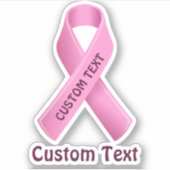 Sticker Sensibilisation au cancer du sein Ruban rose (Devant)