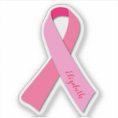 Sticker Sensibilisation au cancer du sein Ruban rose (Devant)