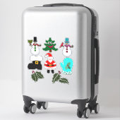 Sticker Senti Look Noël Cuties Ornements Style (Sur valise)