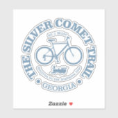 Sticker Sentier de la comète argentée (cyclisme) (Feuille)