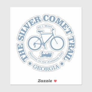 Sticker Sentier de la comète argentée (cyclisme)