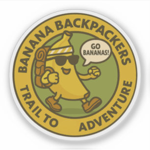 Sticker Sentier de l'aventure des routards à la banane