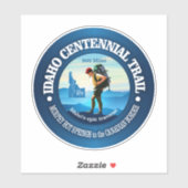 Sticker Sentier du centenaire de l'Idaho (C) (Feuille)