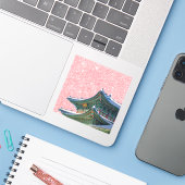 Sticker Séoul (Ordinateur portable avec iPhone)