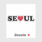 Sticker Séoul Love Heart (Feuille)