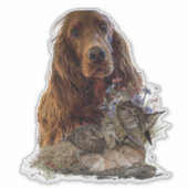 Sticker Séparateur irlandais avec bécasse (Devant)