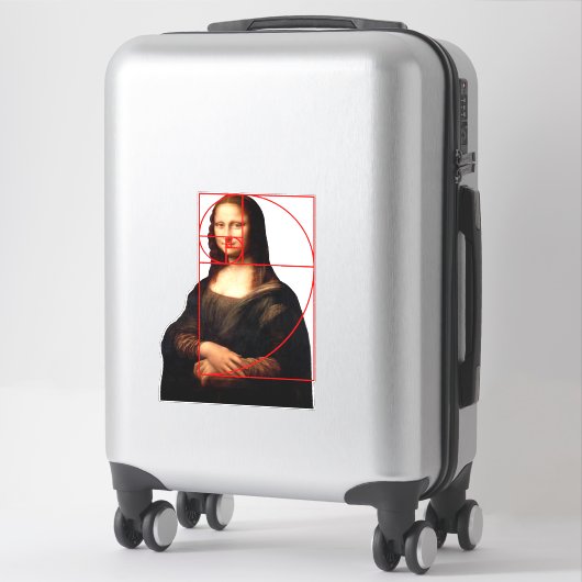 Sticker Séquence Leonardo da Vinci Mona Lisa Fibonacci (Sur valise)
