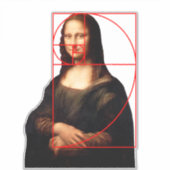 Sticker Séquence Leonardo da Vinci Mona Lisa Fibonacci (Devant)