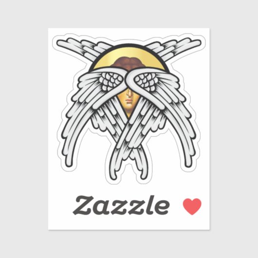 Sticker Seraphim Angel Silver (Feuille)