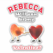 Sticker Seras-tu ma Saint-Valentin ? (Devant)