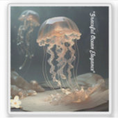 Sticker "Serene Jellyfish Artwork" (Devant)