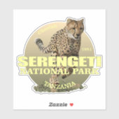 Sticker Serengeti NP (Cheetah) TNO (Feuille)