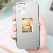 Sticker Sérénité rose Fleur et Lune (Téléphone)