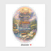 Sticker Serenity Prayer (Feuille)