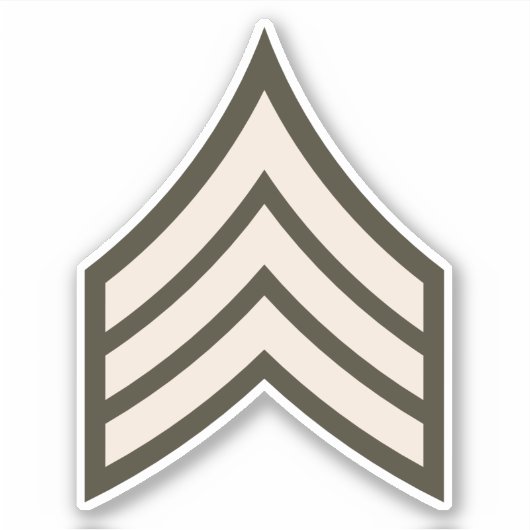 Sticker Sergent d'armée (Devant)