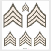 Sticker Sergent d'armée (Feuille)