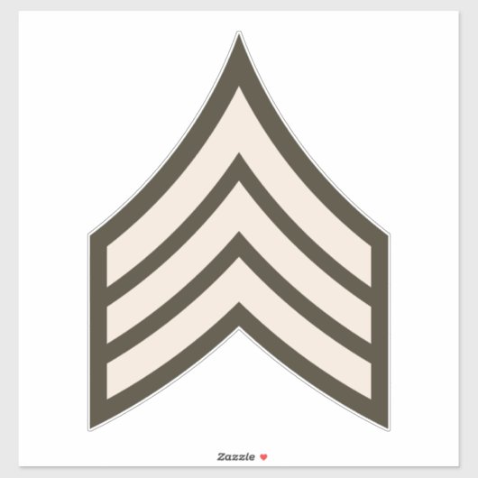 Sticker Sergent d'armée (Feuille)