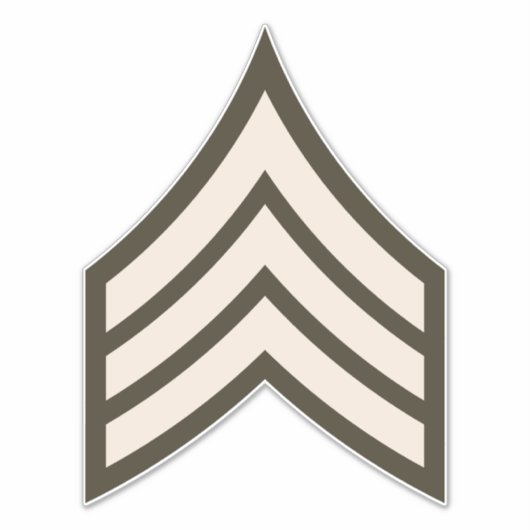 Sticker Sergent d'armée (Devant)