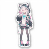 Sticker Série Anime Girl (Devant)