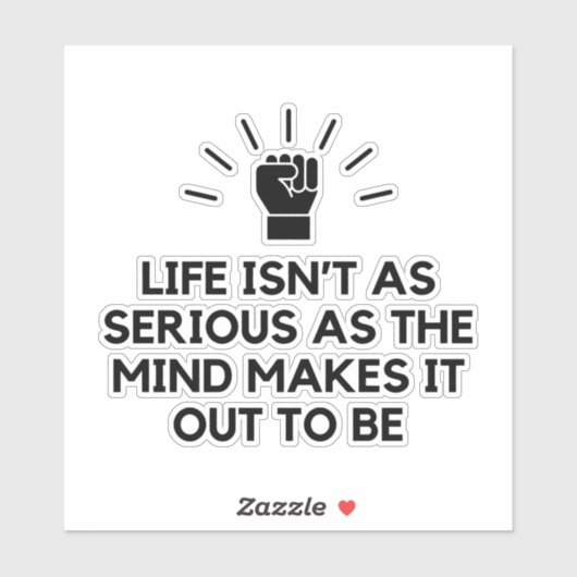 Sticker Sérieux esprit (Feuille)