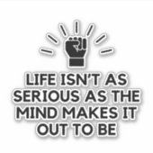 Sticker Sérieux esprit (Devant)