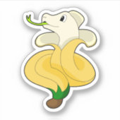 Sticker Serpent avec banane (Devant)