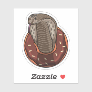 Sticker Serpent avec beigne