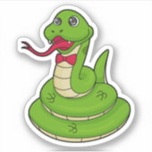 Sticker Serpent avec cravate de cabot (Devant)