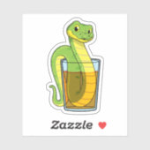Sticker Serpent avec jus (Feuille)