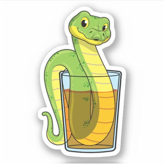 Sticker Serpent avec jus (Devant)