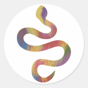 Sticker serpent de style acrylique