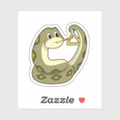 Sticker Serpent en musique avec Triangle.PNG (Feuille)