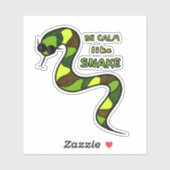 Sticker Serpent vert (Feuille)