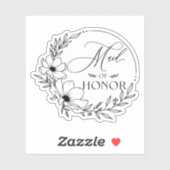 Sticker servante d'honneur (Feuille)