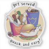 Sticker Servez-vous en douceur et facilement ! (Devant)