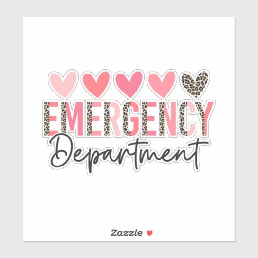 Sticker Service des urgences (Feuille)